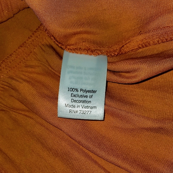 Women Lauren Conrad's spaghetti strap burnt orange dressy top Size XL - Picture 4 of 8